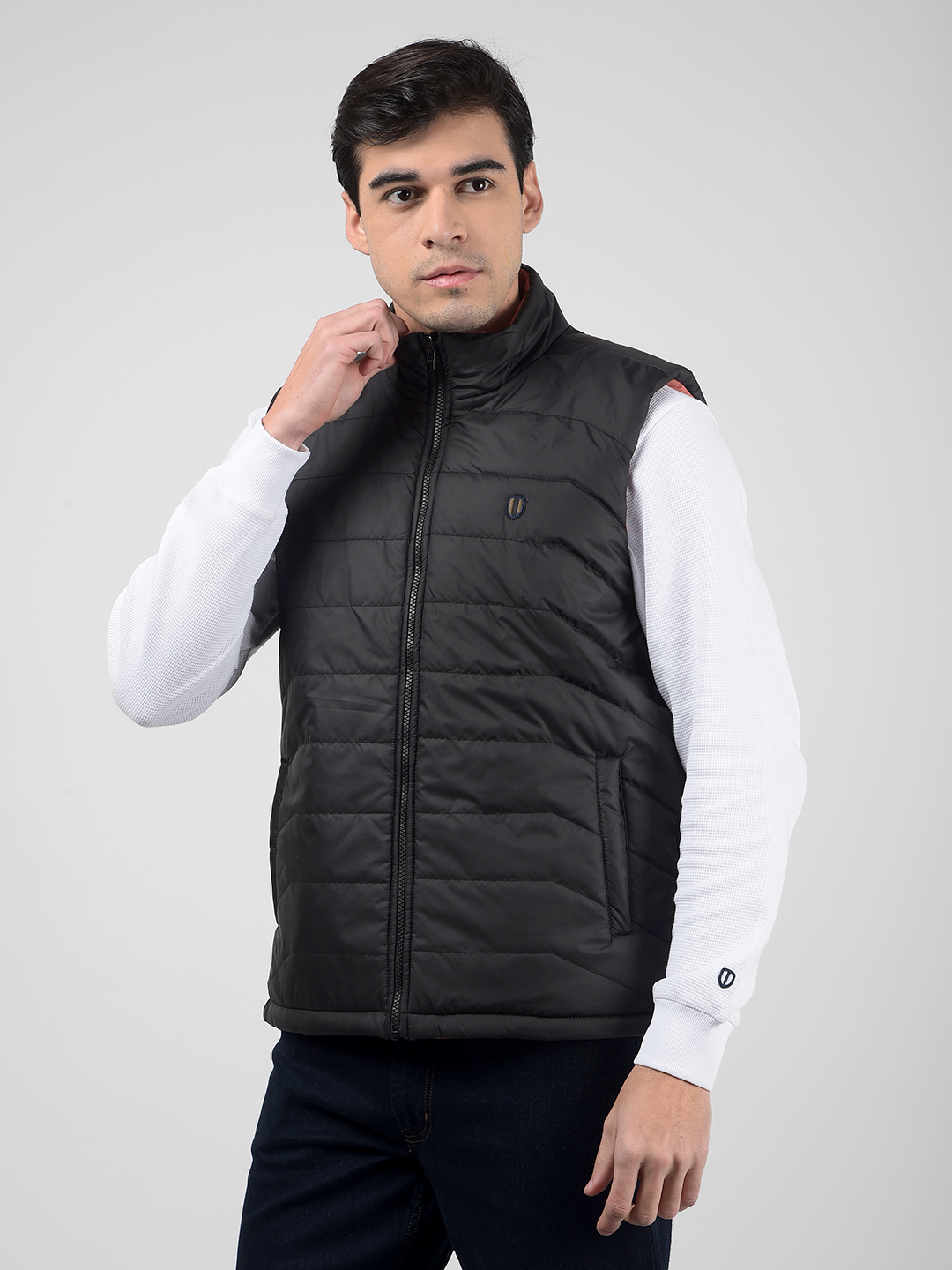 Numero Uno Men Regular Fit Reversible Puffer Jacket